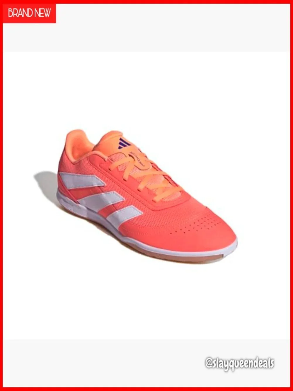 Indoor Soccer Cleats, Lace-Up Sneakers for Women, Non-Marking Rubber Sole